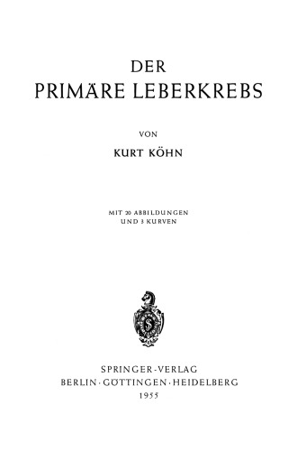 Der Primäre Leberkrebs