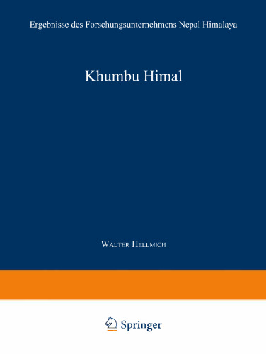 Khumbu Himal: Ergebnisse des Forschungsunternehmens Nepal Himalaya