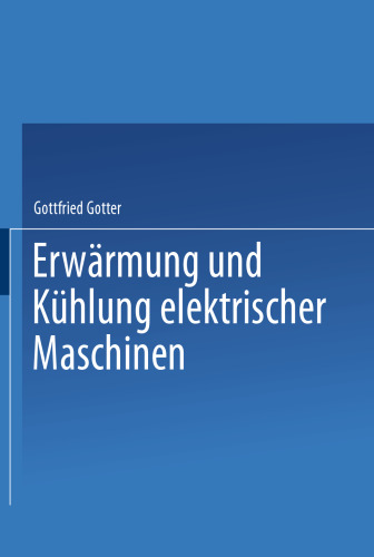 Erwärmung und Kühlung elektrischer Maschinen