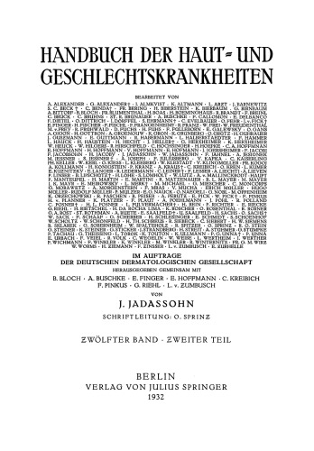 Geschwülste der Haut I