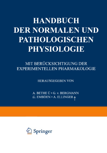 Wärme- und Wasserhaushalt Umweltfaktoren · Schlaf · Altern und Sterben · Konstitution und Vererbung: Correlationen III