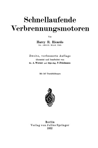 Schnellaufende Verbrennungsmotoren