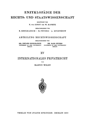 Internationales Privatrecht