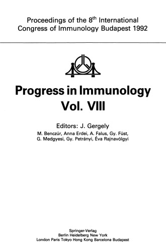 Progress in Immunology Vol. VIII