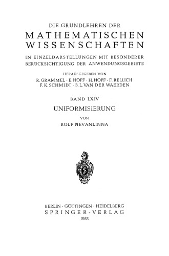 Uniformisierung