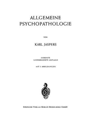 Allgemeine Psychopathologie