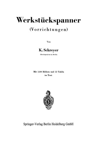 Werkstückspanner: Vorrichtungen