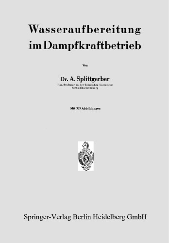 Wasseraufbereitung im Dampfkraftbetrieb