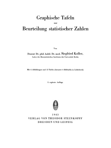 Graphische Tafeln zur Beurteilung statistischer Zahlen