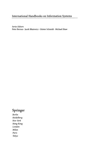 Handbook on Data Management in Information Systems