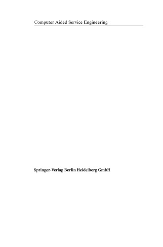 Computer Aided Service Engineering: Informationssysteme in der Dienstleistungsentwicklung
