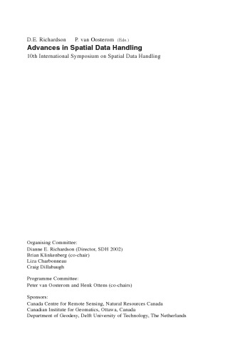 Advances in Spatial Data Handling: 10th International Symposium on Spatial Data Handling