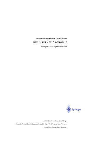 Die Internet-Ökonomie: Strategien für die digitale Wirtschaft