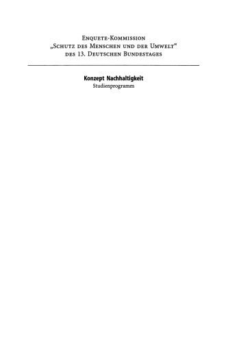 Bodenbelastungen durch Luftschadstoffe: Perspektiven eines umweltpolitischen Handlungsfeldes