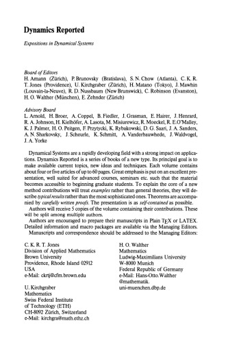 Dynamics Reported: Expositions in Dynamical Systems