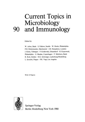 Current Topics in Microbiology and Immunology