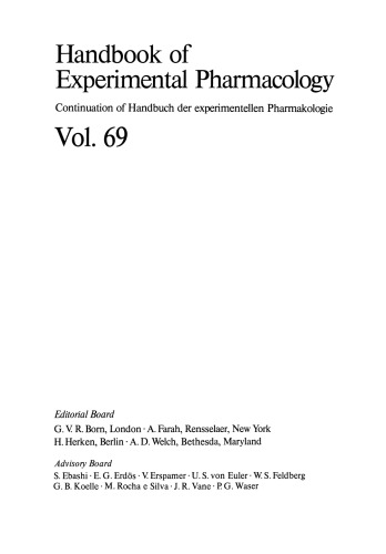 Pharmacology of the Eye
