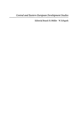 Sustainable Development for Central and Eastern Europe: Spatial Development in the European Context