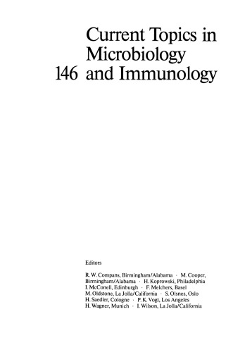 New Strategies for Oral Immunization: International Symposium at the University of Alabama at Birmingham and Molecular Engineering Associates, Inc. Birmingham, AL, USA, March 21–22, 1988