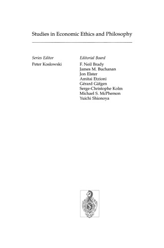 Ethics in Economics, Business, and Economic Policy