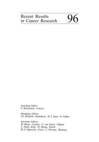 Adjuvant Chemotherapy of Breast Cancer: Papers Presented at the 2nd International Conference on Adjuvant Chemotherapy of Breast Cancer, Kantonsspital St. Gallen, Switzerland, March 1 – 3, 1984