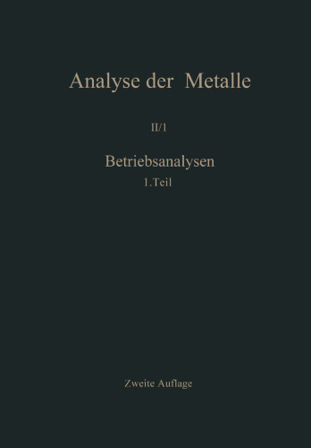 Betriebsanalysen: Erster Teil