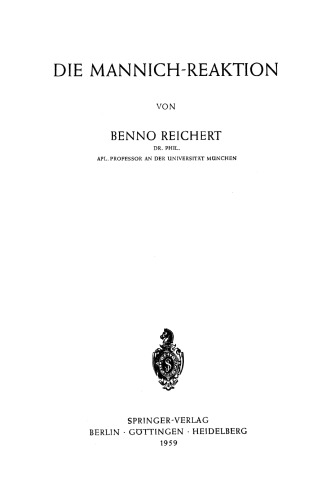 Die Mannich-Reaktion