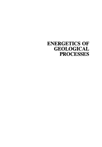 Energetics of Geological Processes: Hans Ramberg on his 60th birthday