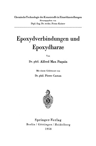Epoxydverbindungen und Epoxydharze