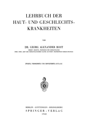 Lehrbuch der Haut- und Geschlechtskrankheiten