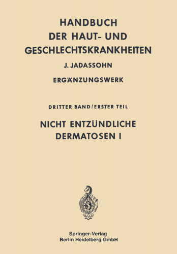 Nicht Entzündliche Dermatosen I