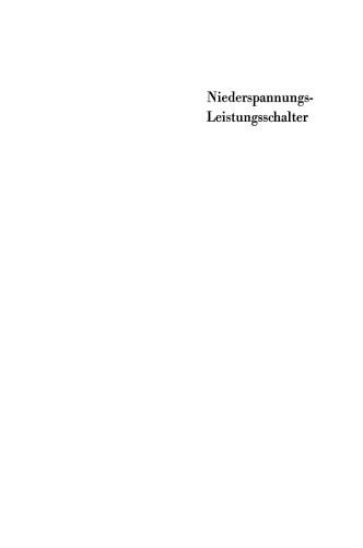 Niederspannungs-Leistungsschalter
