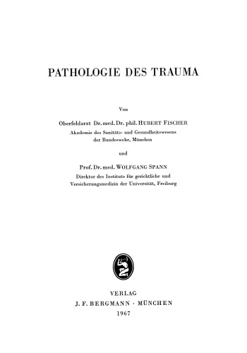 Pathologie des Trauma