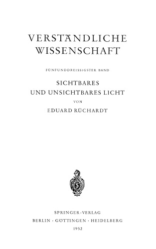 Sichtbares und Unsichtbares Licht