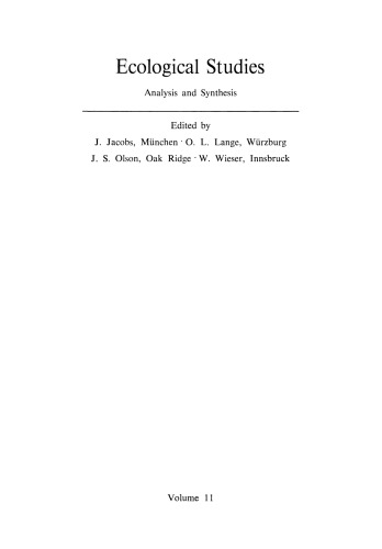 Tropical Ecological Systems: Trends in Terrestrial and Aquatic Research