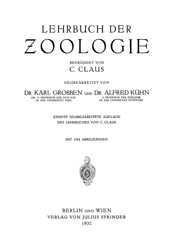 Lehrbuch der Zoologie