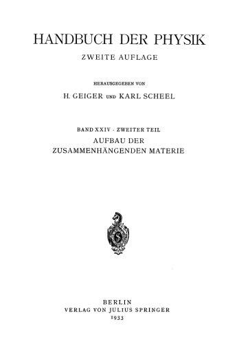 Aufbau Der Zusammenhängenden Materie
