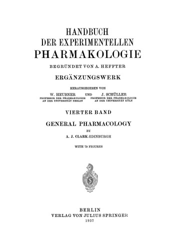 General Pharmacology