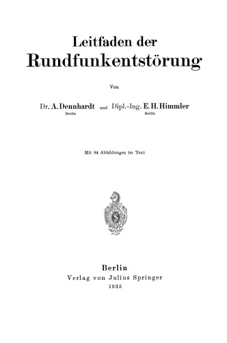 Leitfaden der Rundfunkentstörung