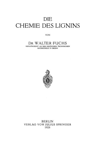 Die Chemie des Lignins