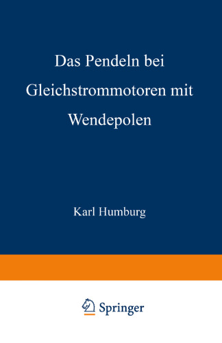 Das Pendeln bei Gleichstrommotoren mit Wendepolen