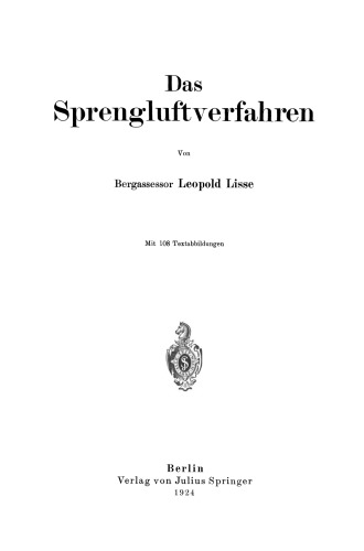 Das Sprengluftverfahren