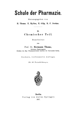 II. Chemischer Teil
