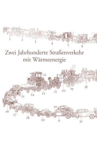 Fünf Jahrtausende Radfahrzeuge: 2 Jahrhunderte Straßenverkehr mit Wärmeenergie. Über 100 Jahre Automobile