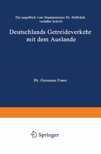 Deutschlands Getreideverkehr