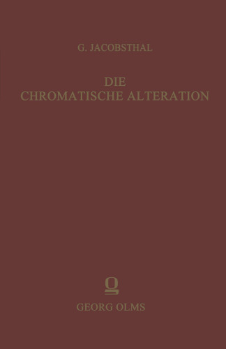 Die chromatische Alteration im liturgischen Gesang der abendländischen Kirche