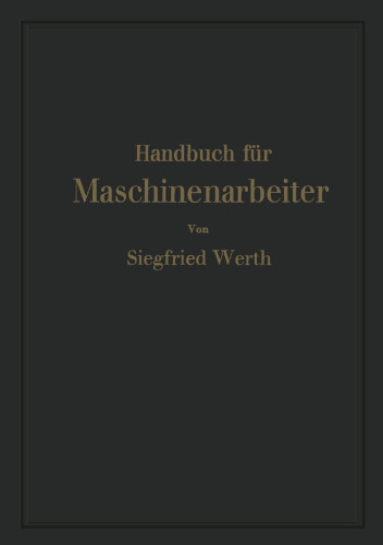 Handbuch für Maschinenarbeiter