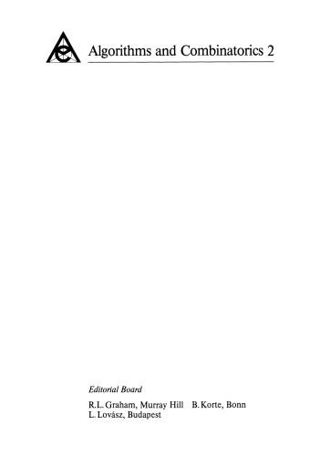Geometric Algorithms and Combinatorial Optimization