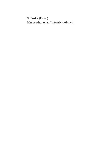 Röntgenthorax auf Intensivstationen