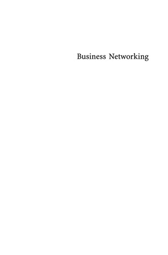 Business Networking: Shaping Enterprise Relationships on the Internet